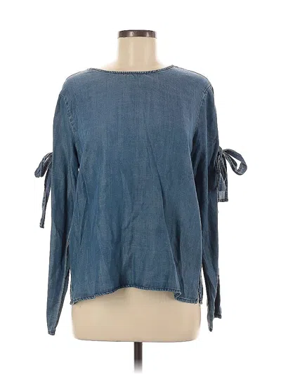 Pre-owned Velvet Heart 3/4 Sleeve Blouse In Blue