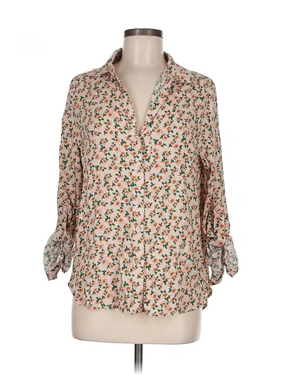 Pre-owned Velvet Heart 3/4 Sleeve Blouse In Brown