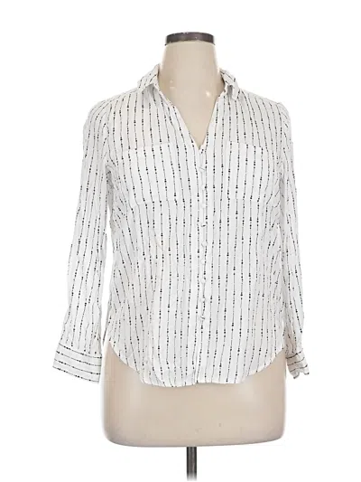 Pre-owned Velvet Heart 3/4 Sleeve Button Down Shirt In White