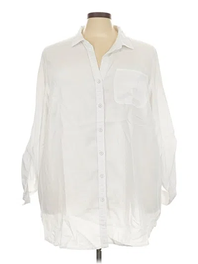 Pre-owned Velvet Heart 3/4 Sleeve Button Down Shirt In White