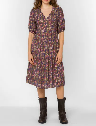 Velvet Heart Adelina Dress In Ditsy Greenery In Multi