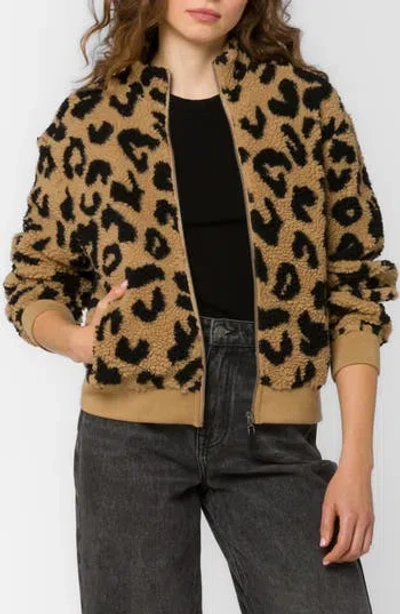 Velvet Heart Aggie Fuzzy Zip Front Jacket In Multi