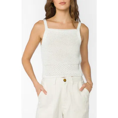 Velvet Heart Albany Open Stitch Tank In White