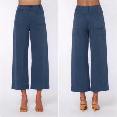 Velvet Heart Alyx Wide Leg Hi-rise Pants In French Navy In Blue