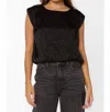 Velvet Heart Apollo Tank In Black Leopard In Multi