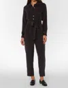 Velvet Heart Arkin Button-up Front Jumpsuit In Black