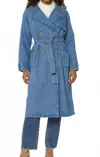 Velvet Heart Banks Trench Coat In Sienna Blue In Blue