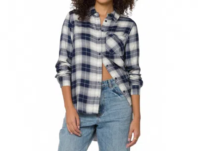 Velvet Heart Bennett Plaid Shirt In Blue Plaid In Multi