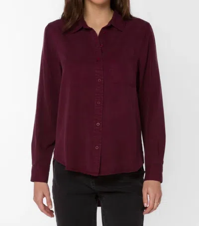Velvet Heart Bennett Shirt In Prune In Multi