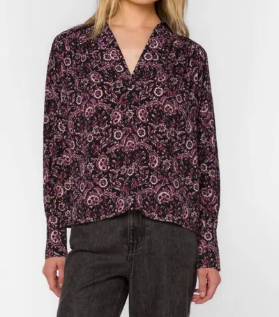 Velvet Heart Beretta Button Down Shirt In Purple
