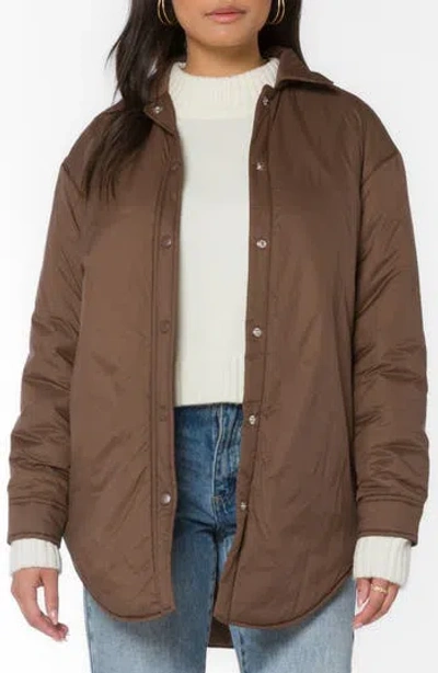 Velvet Heart Bernice Puffer Jacket In Brown