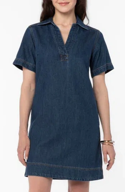 Velvet Heart Briella Denim Popover Dress In Blue
