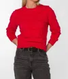 Velvet Heart Brinley Jacquard Sweater In Red Ribbon