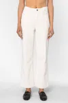 Velvet Heart Bronx High Rise Wide Leg Pants In Ivory