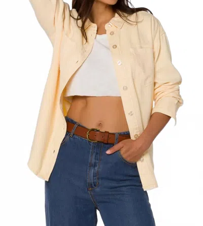 Velvet Heart Butter Button Down Shirt In Yellow In Neutral
