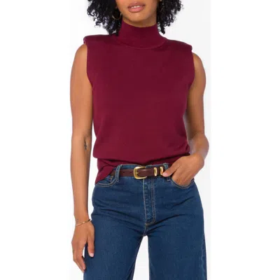 Velvet Heart Camari Mock Neck Sleeveless Sweater In Red