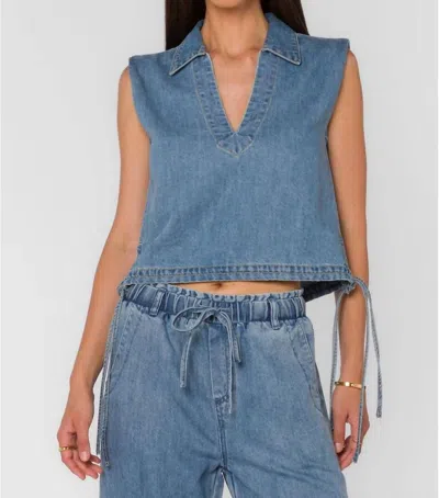 Velvet Heart Capricorn Top In Vintage Havana In Blue