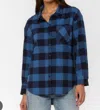 Velvet Heart Carine Denim Flannel Shirt In Blue In Blue