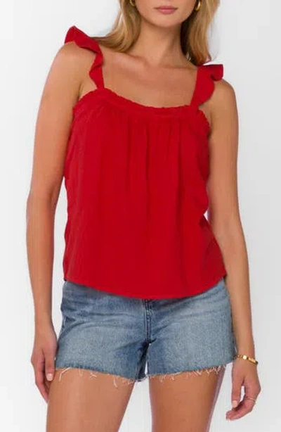 Velvet Heart Carolyn Scoop Neck Tank In Red