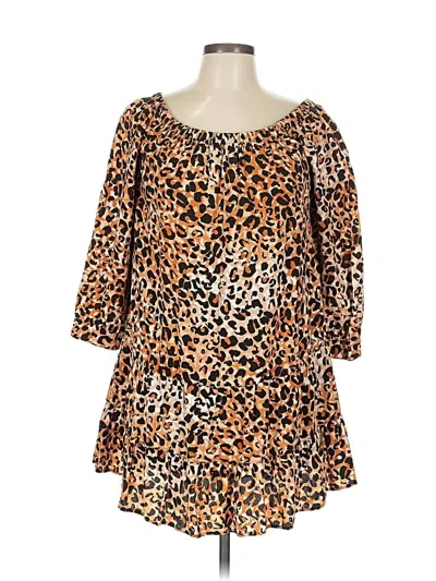 Pre-owned Velvet Heart Casual Dress In Brown