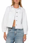 Velvet Heart Cathy Balloon Sleeve Jacket In White In White