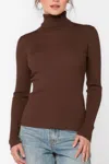 Velvet Heart Cindy Turtleneck Sweater In Java Brown