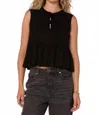 Velvet Heart Claire Sleeveless Tank In Black In Black