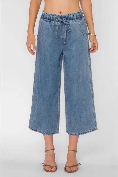 Velvet Heart Claudette Ankle Wide Leg Pant In Blue