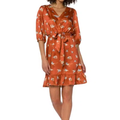Velvet Heart Cranes Dress In Rust In Brown