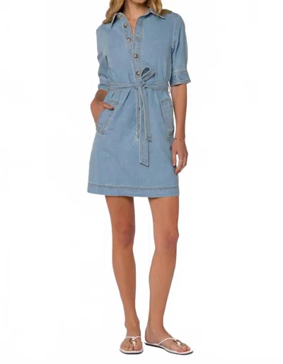 Velvet Heart Darcey Montclair Dress In Denim In Blue