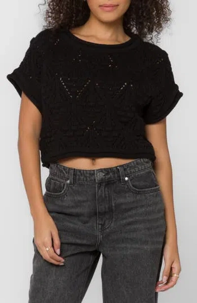 Velvet Heart Darlita Textured Knit Sweater In Black