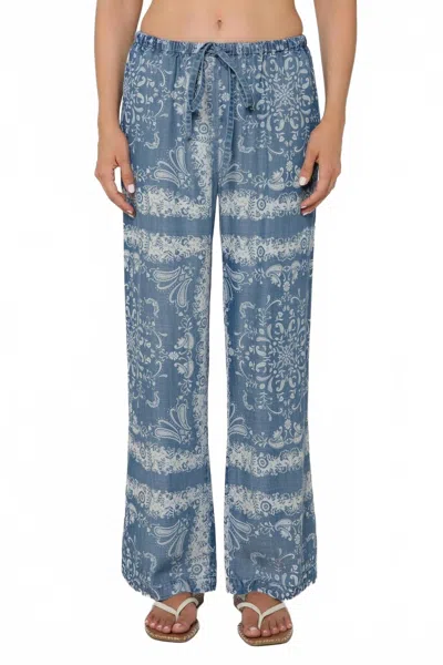 Velvet Heart Deja Pants In Bandana Scarf In Blue