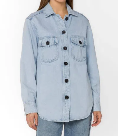 Velvet Heart Denim Shirt Jacket In Blue