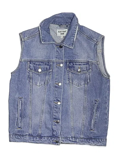 Pre-owned Velvet Heart Denim Vest In Blue