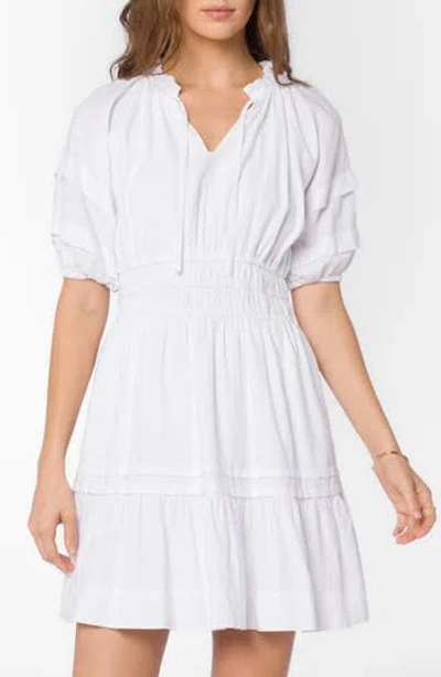 Velvet Heart Donna Linen Blend Minidress In White