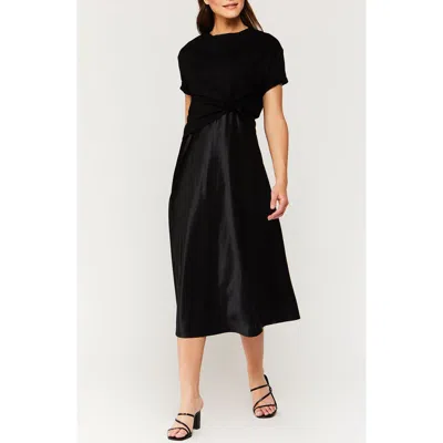 Velvet Heart Dreya Two-fer Slipdress In Black
