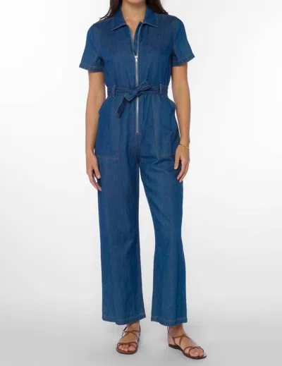 Velvet Heart Dutch Denim Jumpsuit In Atlantic Blue In Multi