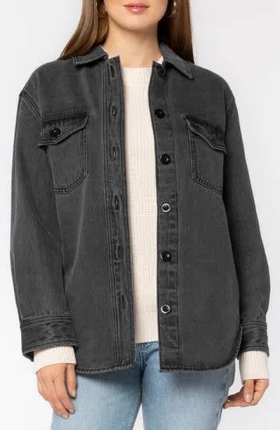 Velvet Heart Eleanor Cotton Shacket In Black