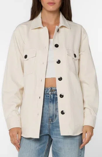 Velvet Heart Eleanor Cotton Shacket In White