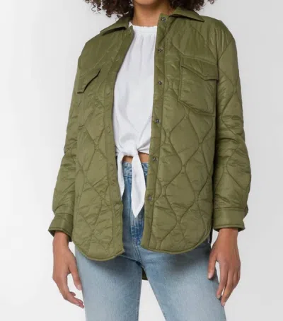 Velvet Heart Eleanor Puffer Jacket In Olive In Green