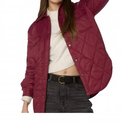 Velvet Heart Elenor Jacket In Wine In Pink