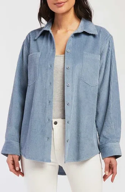 Velvet Heart Elle Corduroy Shirtjacket In Blue