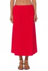 Velvet Heart Filona Midi Skirt In Red In Red