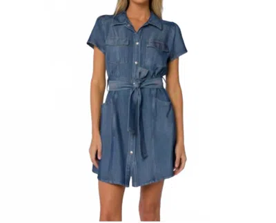 Velvet Heart Fonda Mini Dress In Denim Blue