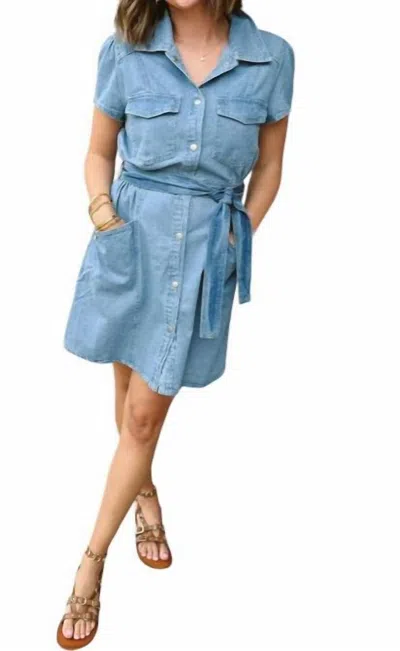 Velvet Heart Fonda Vintage Dress In Blue
