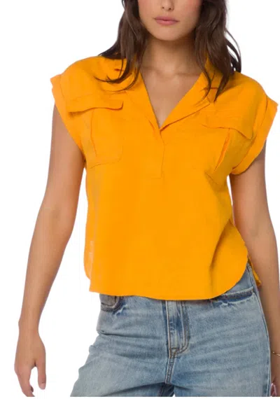 Velvet Heart Gavin Top In Citrus In Orange