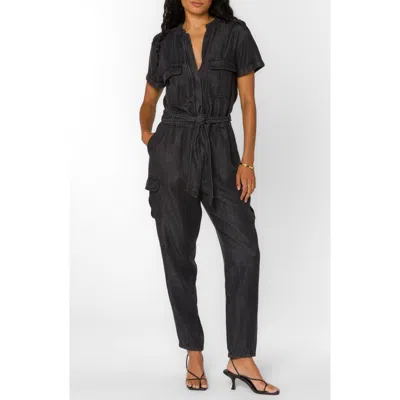 Velvet Heart Greyson Denim Utility Jumpsuit In Black