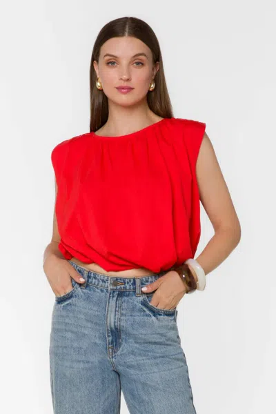 Velvet Heart Gwen Sleeveless Top In Chili In Red