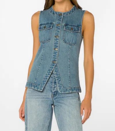 Velvet Heart Idel Denim Vest In Blue