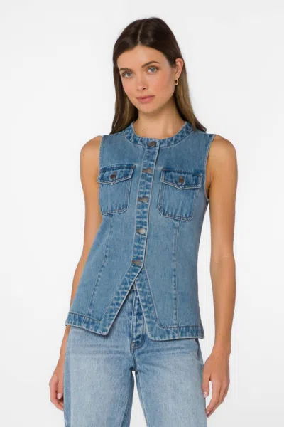 Velvet Heart Ideline Vest In 194 Vintage Havana In Green